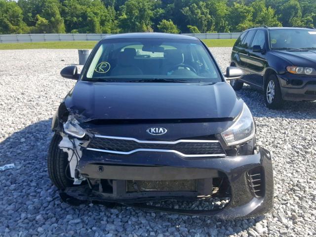 3KPA25AB9JE089779 - 2018 KIA RIO LX BLACK photo 9