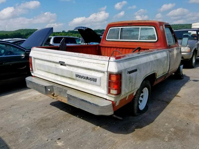 1B7FD14P6CS292595 - 1982 DODGE D-SERIES D RED photo 4