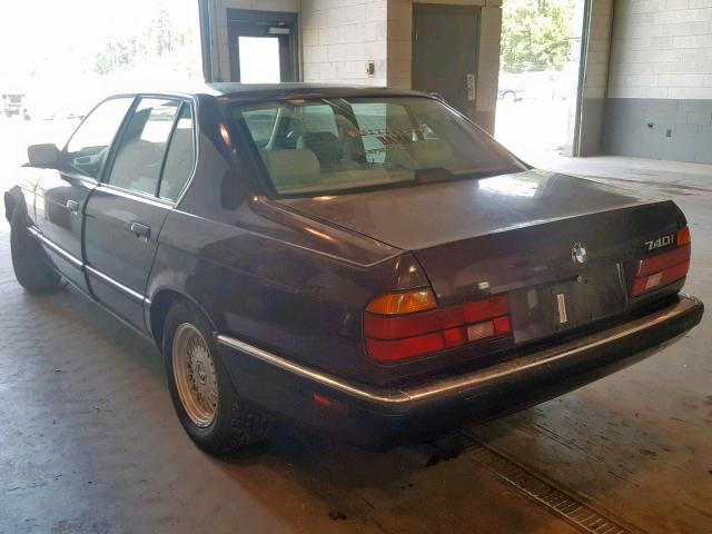 WBAGD4326PDE63190 - 1993 BMW 740 I AUTO MAROON photo 3