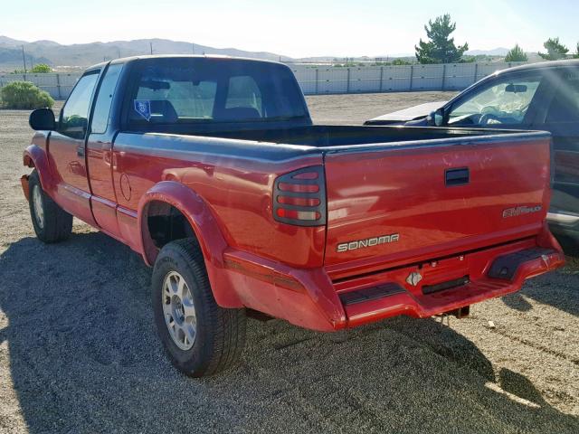 1GTCT19X2T8525786 - 1996 GMC SONOMA RED photo 3