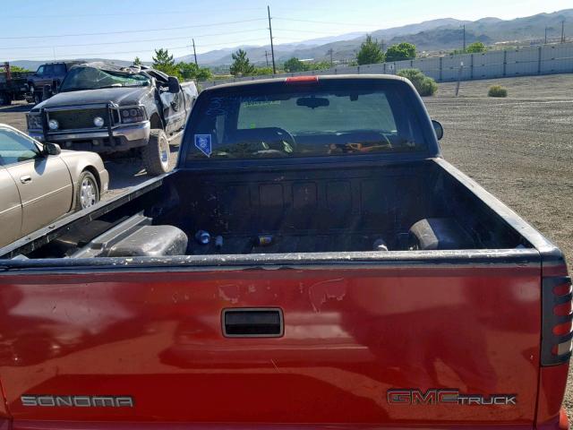 1GTCT19X2T8525786 - 1996 GMC SONOMA RED photo 6