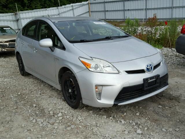 JTDKN3DU1D0351496 - 2013 TOYOTA PRIUS SILVER photo 1