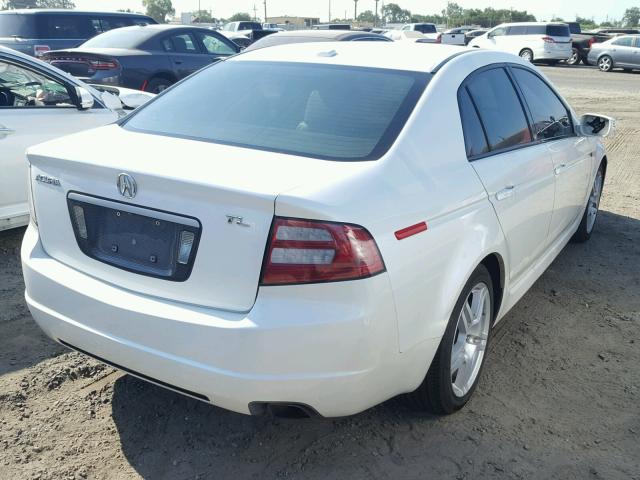 19UUA66238A038839 - 2008 ACURA TL WHITE photo 4