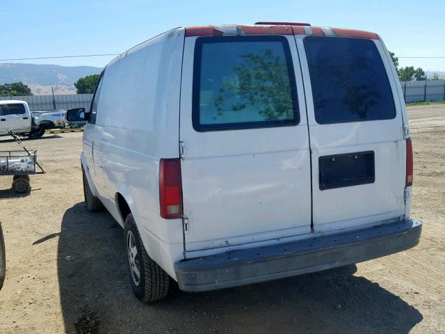 1GCDM19W1VB126043 - 1997 CHEVROLET ASTRO WHITE photo 3