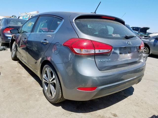 KNAFX5A86G5599102 - 2016 KIA FORTE EX GRAY photo 3