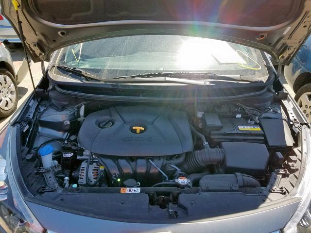 KNAFX5A86G5599102 - 2016 KIA FORTE EX GRAY photo 7