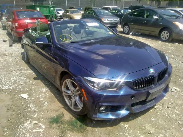 WBA4Z5C56JEA32855 - 2018 BMW 440I BLUE photo 1