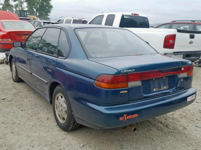 4S3BD4352W7211857 - 1998 SUBARU LEGACY L TEAL photo 3