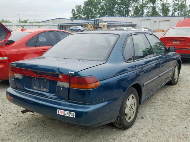 4S3BD4352W7211857 - 1998 SUBARU LEGACY L TEAL photo 4