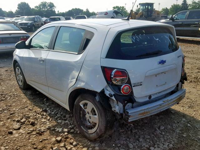 1G1JA6SH2D4230735 - 2013 CHEVROLET SONIC LS WHITE photo 3