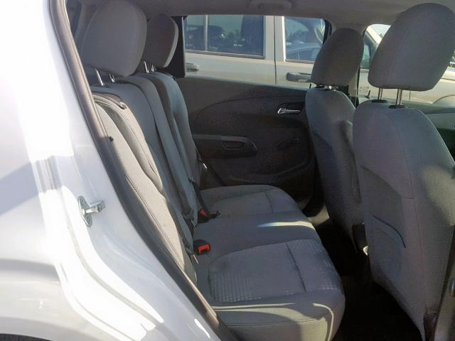 1G1JA6SH2D4230735 - 2013 CHEVROLET SONIC LS WHITE photo 6
