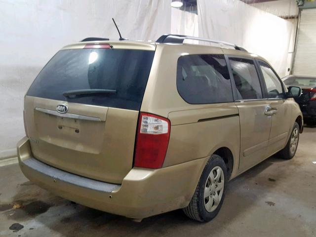 KNDMG4C39A6339199 - 2010 KIA SEDONA LX GOLD photo 4