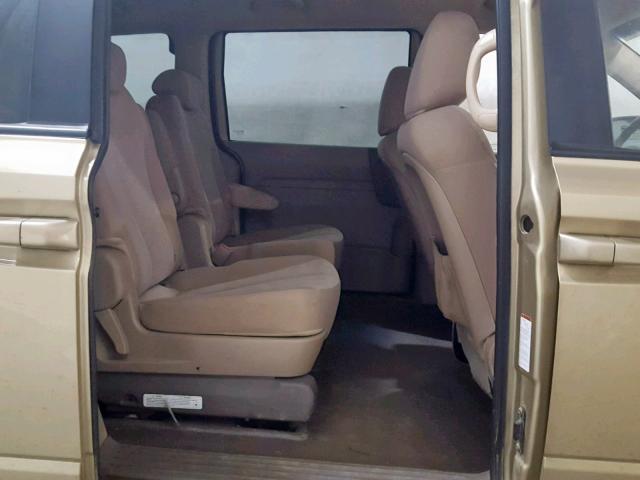 KNDMG4C39A6339199 - 2010 KIA SEDONA LX GOLD photo 6