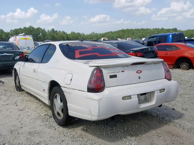 2G1WX15K549445215 - 2004 CHEVROLET MONTE CARL WHITE photo 3