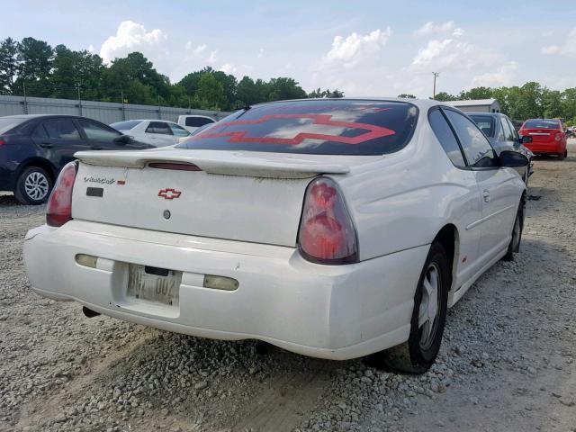 2G1WX15K549445215 - 2004 CHEVROLET MONTE CARL WHITE photo 4