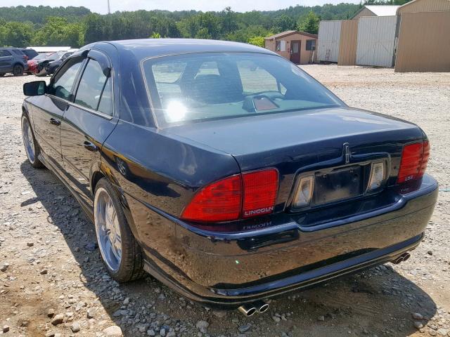 1LNHM87A92Y672983 - 2002 LINCOLN LS BLACK photo 3