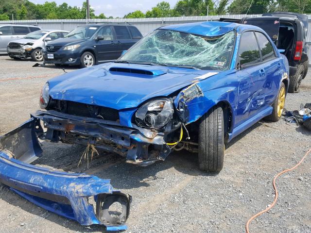 JF1GD29682G525538 - 2002 SUBARU IMPREZA WR BLUE photo 2