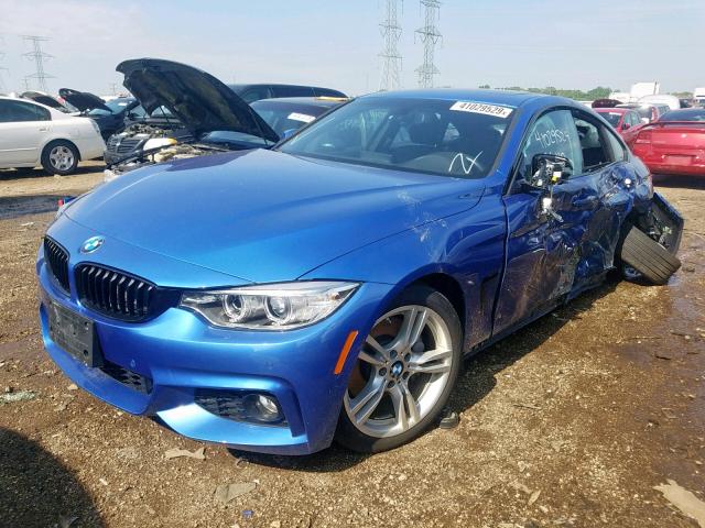 WBA4F9C31HG813213 - 2017 BMW 430XI GRAN BLUE photo 2