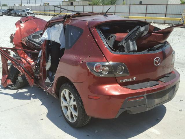 JM1BK343X91224621 - 2009 MAZDA 3 S RED photo 3