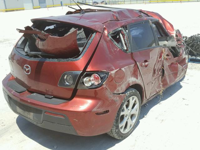 JM1BK343X91224621 - 2009 MAZDA 3 S RED photo 4