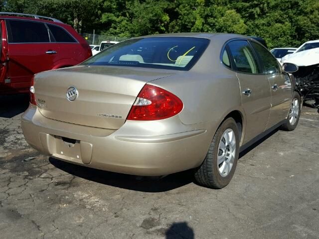 2G4WC532751253951 - 2005 BUICK LACROSSE C GOLD photo 4