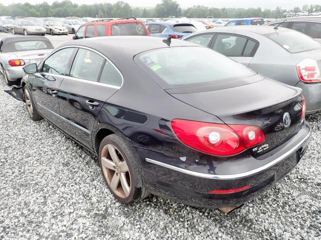 WVWHN7AN7BE717721 - 2011 VOLKSWAGEN CC LUXURY BLACK photo 3