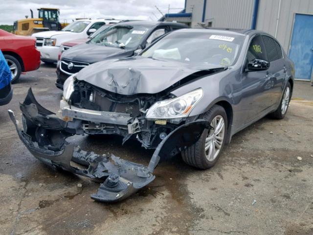 JN1CV6AP8DM716871 - 2013 INFINITI G37 BASE GRAY photo 2