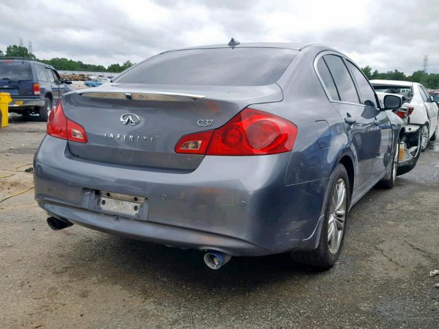 JN1CV6AP8DM716871 - 2013 INFINITI G37 BASE GRAY photo 4