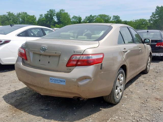 4T1BE46K97U525356 - 2007 TOYOTA CAMRY NEW GOLD photo 4