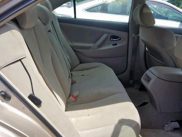 4T1BE46K97U525356 - 2007 TOYOTA CAMRY NEW GOLD photo 6