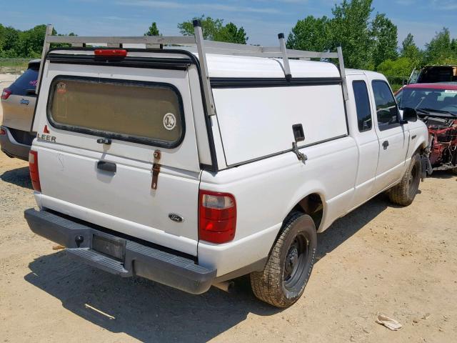 1FTYR14U34PA98675 - 2004 FORD RANGER SUP WHITE photo 4