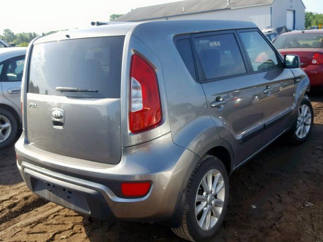 KNDJT2A52D7576011 - 2013 KIA SOUL GRAY photo 4