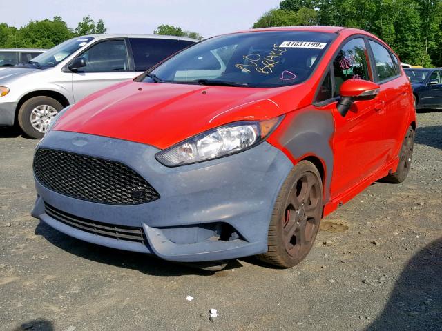 3FADP4GXXFM224752 - 2015 FORD FIESTA ST RED photo 2