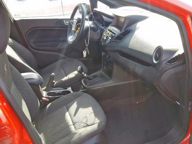 3FADP4GXXFM224752 - 2015 FORD FIESTA ST RED photo 5