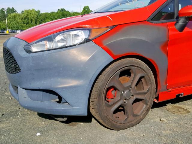 3FADP4GXXFM224752 - 2015 FORD FIESTA ST RED photo 9