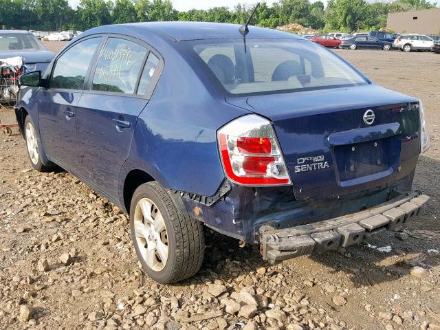 3N1AB61E28L702737 - 2008 NISSAN SENTRA 2.0 BLUE photo 3