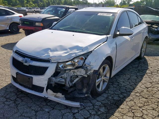 1G1PM5SC4C7250207 - 2012 CHEVROLET CRUZE LT WHITE photo 2