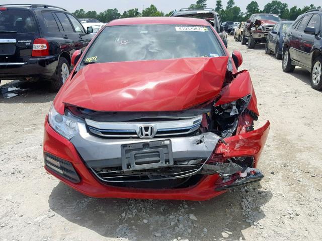 JHMZE2H58ES001671 - 2014 HONDA INSIGHT LX RED photo 9