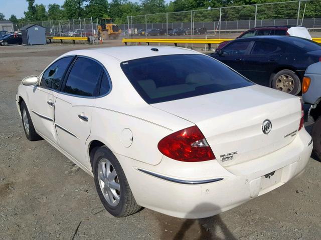 2G4WD582161205966 - 2006 BUICK LACROSSE C WHITE photo 3