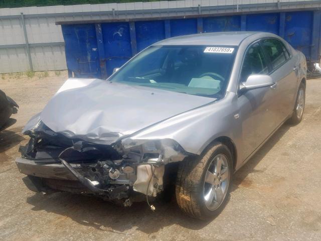 1G1ZH57B58F230476 - 2008 CHEVROLET MALIBU 1LT ვერცხლისფერი ფოტო 2
