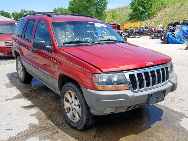 1J4GW48S71C726295 - 2001 JEEP GRAND CHER RED photo 1