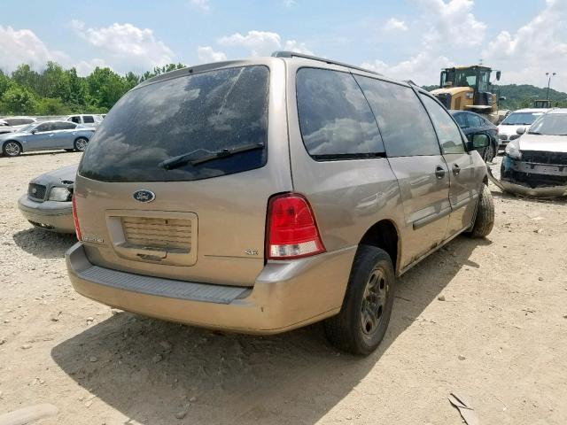 2FMZA51634BA97487 - 2004 FORD FREESTAR S GOLD photo 4