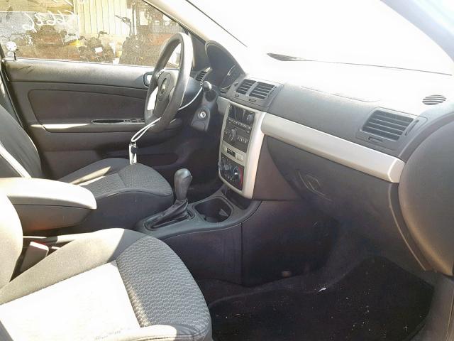 1G1AT58H297263705 - 2009 CHEVROLET COBALT LT SILVER photo 5