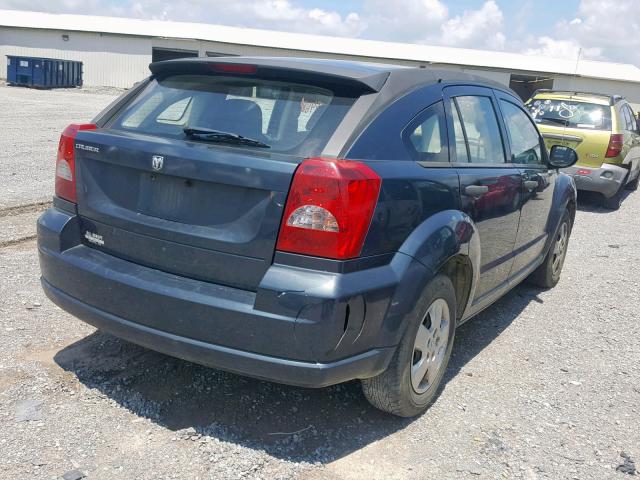 1B3HB28B78D732663 - 2008 DODGE CALIBER BLUE photo 4