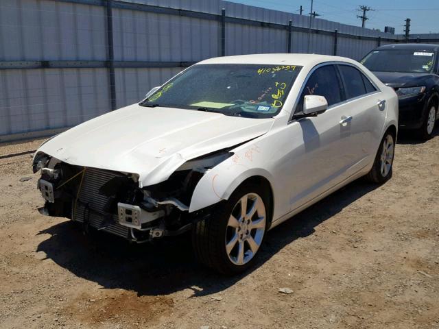 1G6AA5RX1E0186530 - 2014 CADILLAC ATS WHITE photo 2