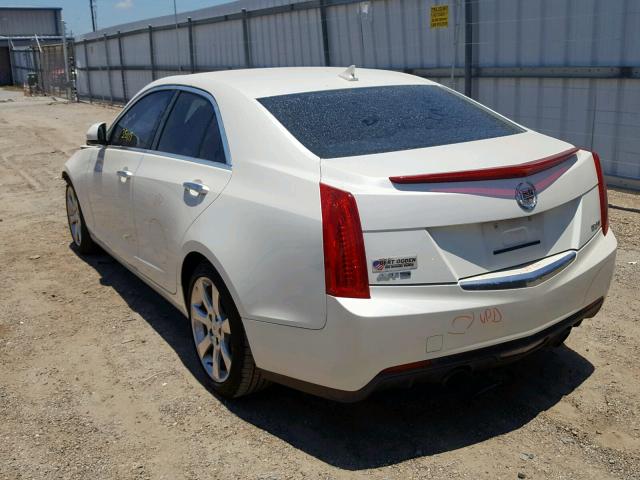 1G6AA5RX1E0186530 - 2014 CADILLAC ATS WHITE photo 3