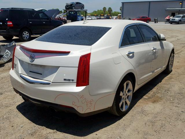 1G6AA5RX1E0186530 - 2014 CADILLAC ATS WHITE photo 4