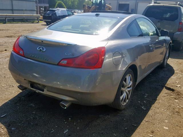 JNKCV64F69M651024 - 2009 INFINITI G37 GRAY photo 4