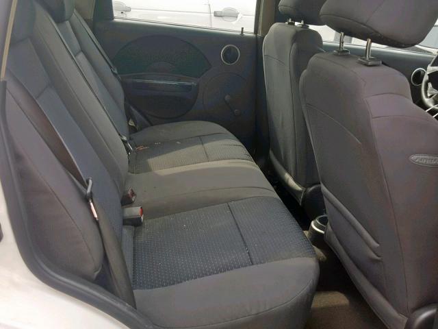 KL1TD66688B123357 - 2008 CHEVROLET AVEO BASE Ақ фото 6