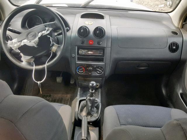 KL1TD66688B123357 - 2008 CHEVROLET AVEO BASE Ақ фото 9
